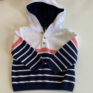 Janie and Jack hooded sweater size 12-18 months